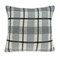 Nassau Collection Tartan Square Throw Pillow - 20" - Gray and Black